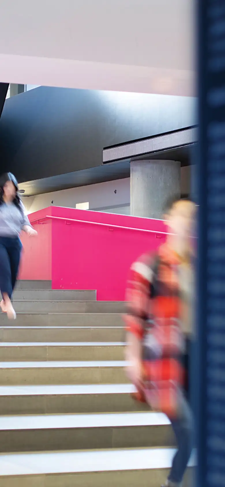 People walking on our staircase