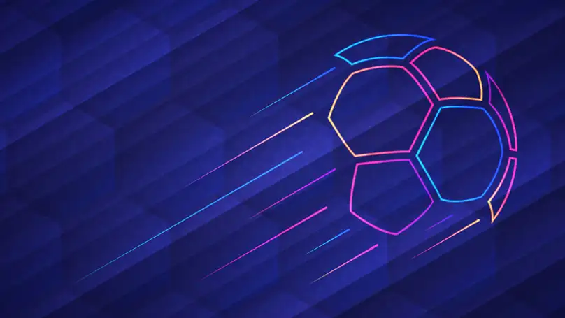 abstract image of a soccer ball