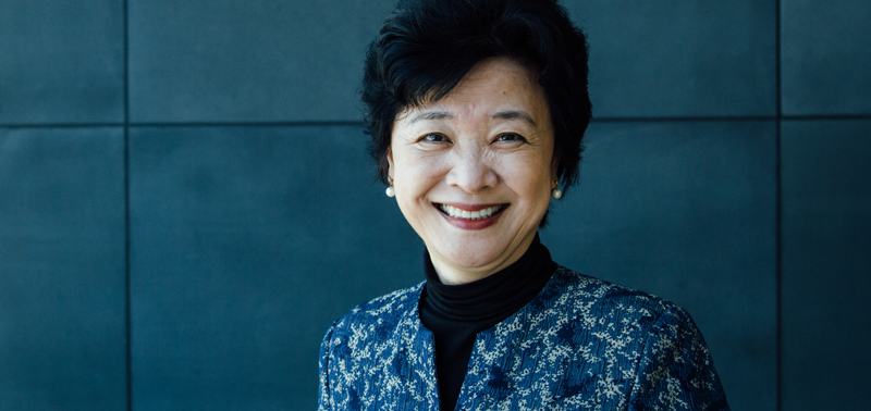 Satomi Oka smiling for the camera